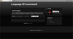 Desktop Screenshot of languageoflenormand.blogspot.com