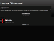 Tablet Screenshot of languageoflenormand.blogspot.com