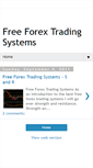 Mobile Screenshot of freeforextradingsystems.blogspot.com