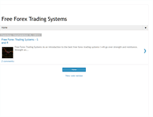 Tablet Screenshot of freeforextradingsystems.blogspot.com