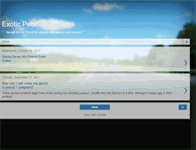 Tablet Screenshot of exoticpetsgecko.blogspot.com
