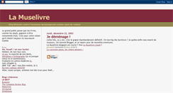Desktop Screenshot of lamuselivre.blogspot.com