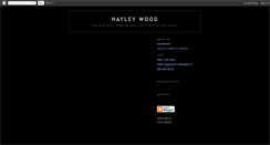 Desktop Screenshot of hayleywood.blogspot.com