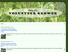 Tablet Screenshot of diaryofavolunteergrower.blogspot.com