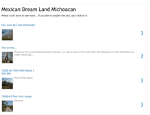 Tablet Screenshot of mexican-dream-land.blogspot.com