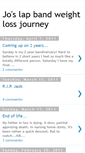 Mobile Screenshot of joslapbandweightlossjourney.blogspot.com