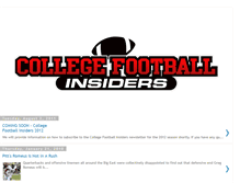 Tablet Screenshot of collegefootballinsiders.blogspot.com