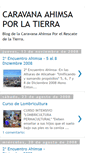 Mobile Screenshot of caravanaahimsaporlatierra.blogspot.com