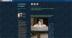 Desktop Screenshot of ecotrackers-english.blogspot.com
