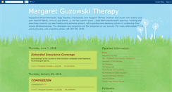 Desktop Screenshot of margaretguzowskitherapy.blogspot.com