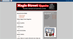 Desktop Screenshot of magic-street-magazine.blogspot.com