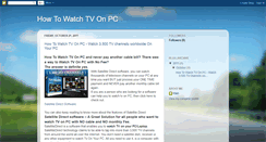 Desktop Screenshot of howwatchtvonpc.blogspot.com