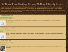 Tablet Screenshot of mcdowellfamilyfarm.blogspot.com