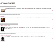 Tablet Screenshot of goodbyehorse.blogspot.com