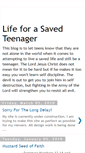 Mobile Screenshot of lifeforasavedteenager.blogspot.com