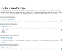 Tablet Screenshot of lifeforasavedteenager.blogspot.com