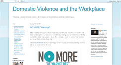 Desktop Screenshot of domesticviolenceworkplace.blogspot.com