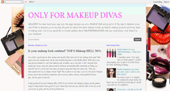 Desktop Screenshot of onlyformakeupdivas.blogspot.com