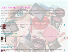 Tablet Screenshot of onlyformakeupdivas.blogspot.com