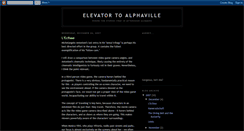 Desktop Screenshot of elevatortoalphaville.blogspot.com