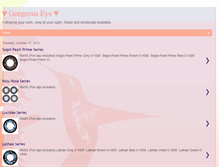 Tablet Screenshot of gorgeous-eye.blogspot.com