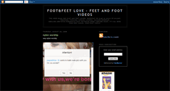 Desktop Screenshot of feetvideos.blogspot.com