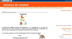 Desktop Screenshot of escuelalideres.blogspot.com