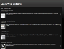 Tablet Screenshot of learn-web-building.blogspot.com