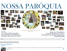 Tablet Screenshot of nossaparoquiaaparecida.blogspot.com