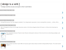 Tablet Screenshot of designisaverb.blogspot.com