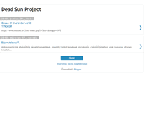 Tablet Screenshot of dead-sun-project.blogspot.com