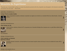 Tablet Screenshot of memoriadoespiritismo.blogspot.com