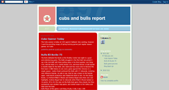 Desktop Screenshot of cubsandbullsreport.blogspot.com