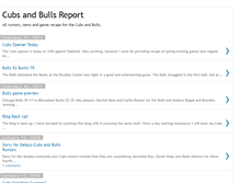 Tablet Screenshot of cubsandbullsreport.blogspot.com