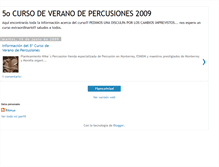 Tablet Screenshot of cursospercusiones.blogspot.com