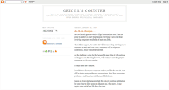 Desktop Screenshot of geigers.blogspot.com