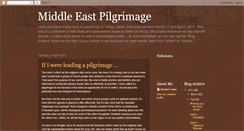 Desktop Screenshot of middleeastpilgrimage.blogspot.com