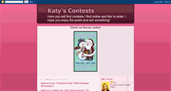 Desktop Screenshot of katyscontests.blogspot.com