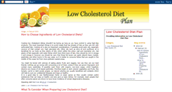 Desktop Screenshot of lowcholesteroldietplan.blogspot.com