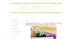 Desktop Screenshot of helloprettyeyes.blogspot.com
