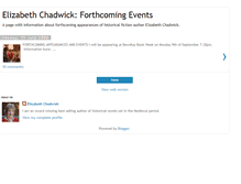 Tablet Screenshot of elizabethchadwickevents.blogspot.com