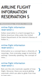 Mobile Screenshot of airline-flight-information-res.blogspot.com