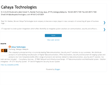 Tablet Screenshot of cahayatechnologies.blogspot.com