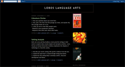 Desktop Screenshot of loboslanguagearts.blogspot.com