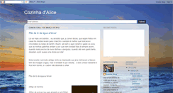 Desktop Screenshot of cozinhadalice.blogspot.com