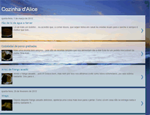 Tablet Screenshot of cozinhadalice.blogspot.com