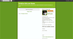 Desktop Screenshot of criativa-gesso.blogspot.com