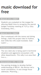 Mobile Screenshot of music-download-for-free.blogspot.com