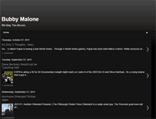 Tablet Screenshot of bubbymalone.blogspot.com