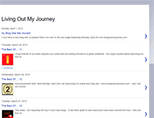 Tablet Screenshot of livingoutmyjourney.blogspot.com